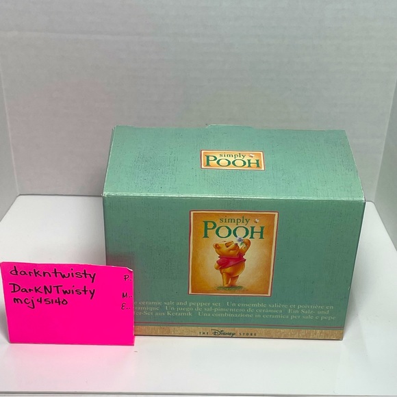 BNIB VINTAGE SIMPLY POOH EEYORE AND WINNIE THE POOH SALT AND PEPPER SHAKER SET - Picture 13 of 16